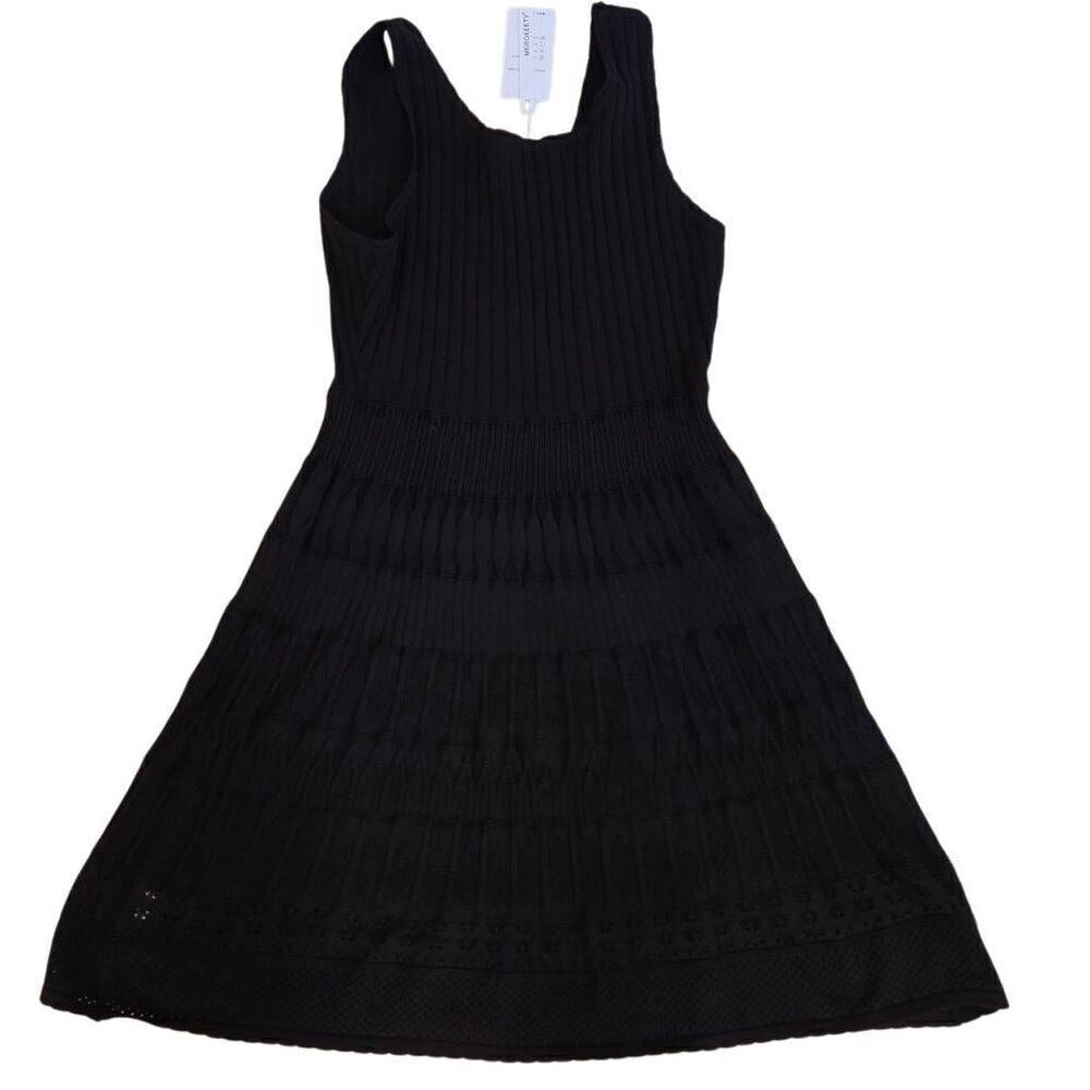 NWT Merokeety Womens Knit Sleeveless Fit And Flare Sweater Dress Black XL